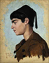 Fesli Çocuk Portresi / 50 X 39 cm / İstanbul Resim ve Heykel Müzesi