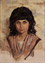 Portre Bir İtalyan Kızı / 35 X 25 cm / İstanbul Resim ve Heykel Müzesi