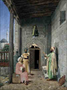 Kompozisyon Türbe Kapısı Önünde Üç Sakallı Adam / 140 X 105 cm / İstanbul Resim ve Heykel Müzesi